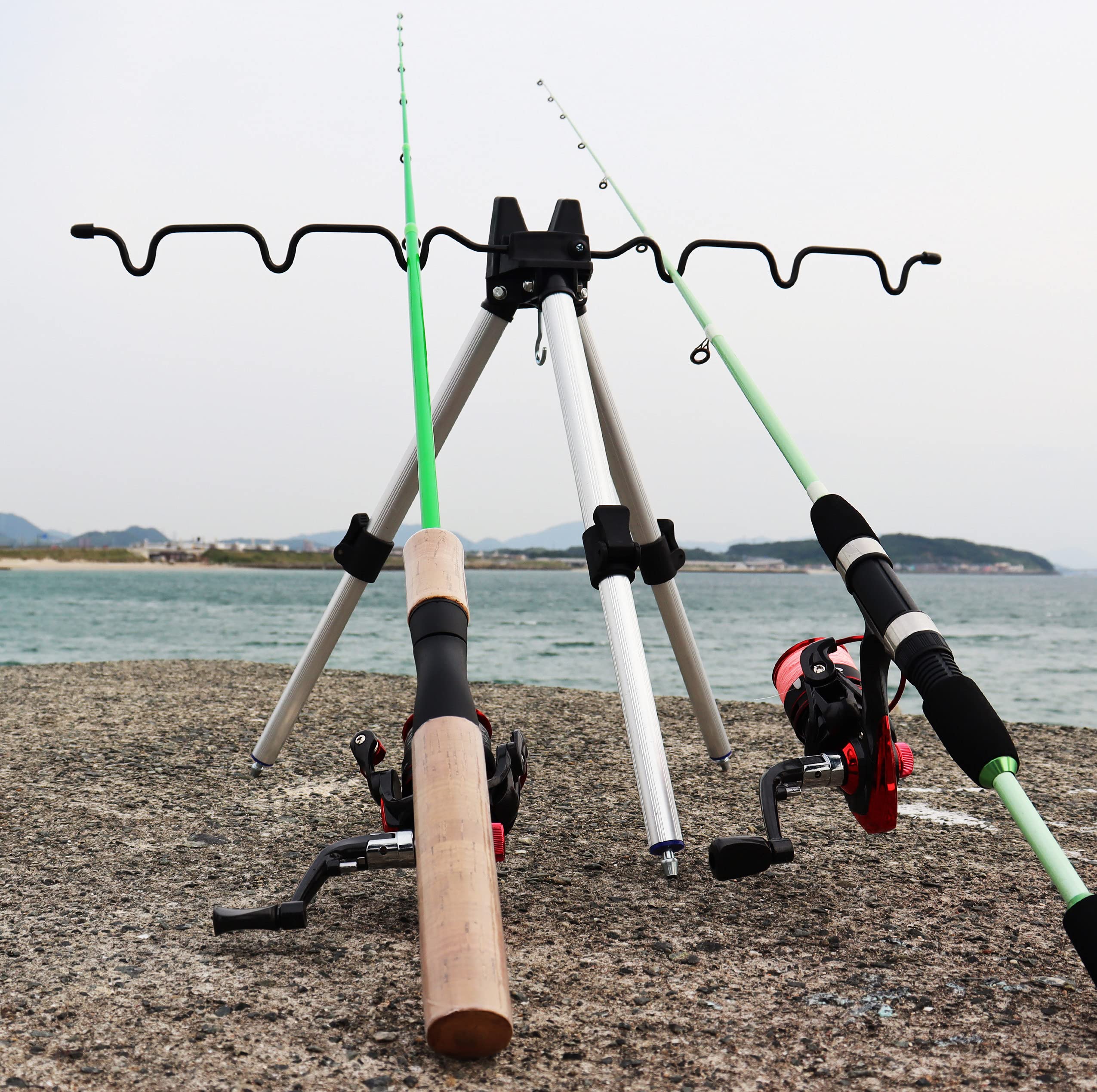 Amazon | ルナヒサノ わしのアルミ三脚 ミニ 置き竿 竿立て 投げ釣り