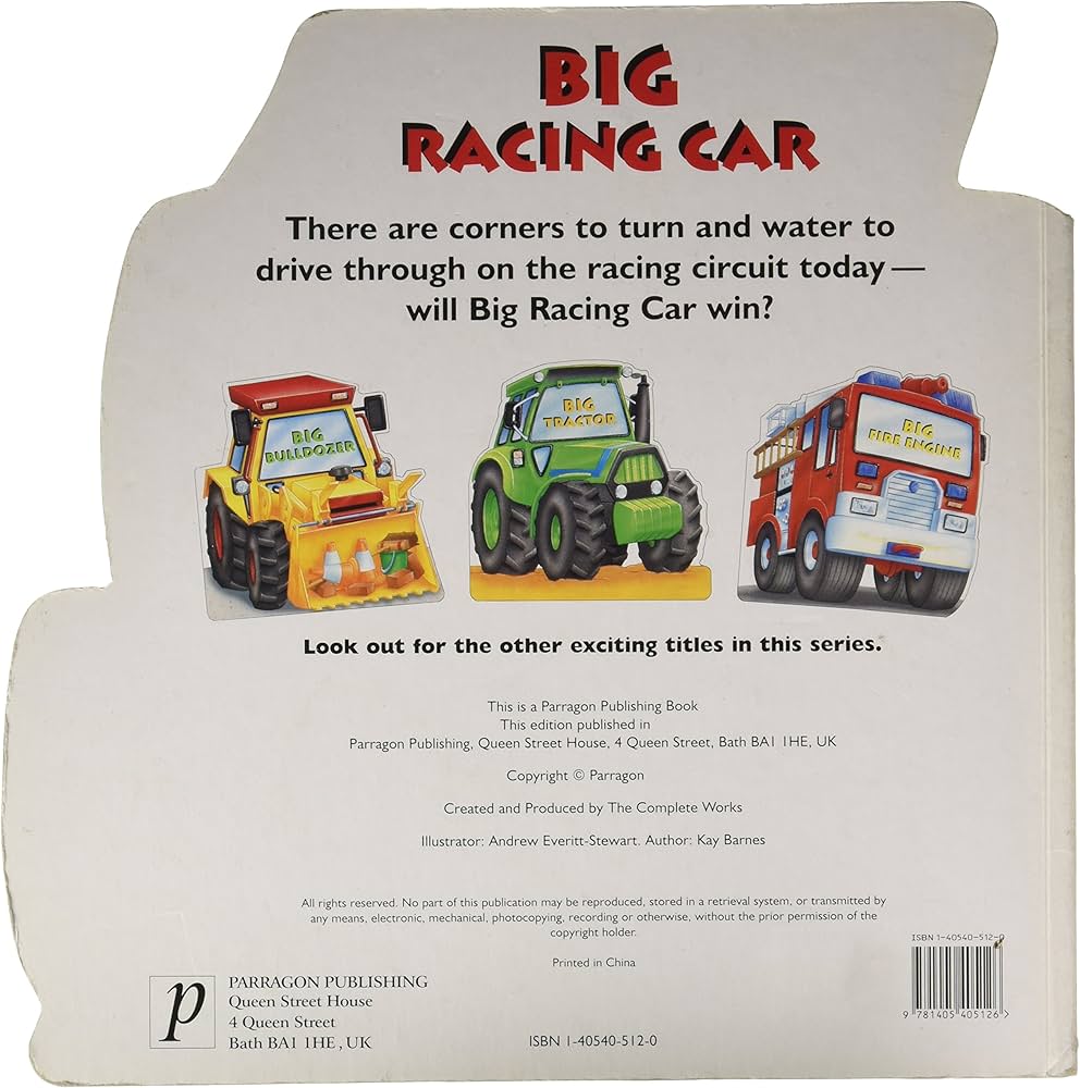 Big Racing Car (Boardbook): Kay Barnes: 9781405405126: Amazon.com