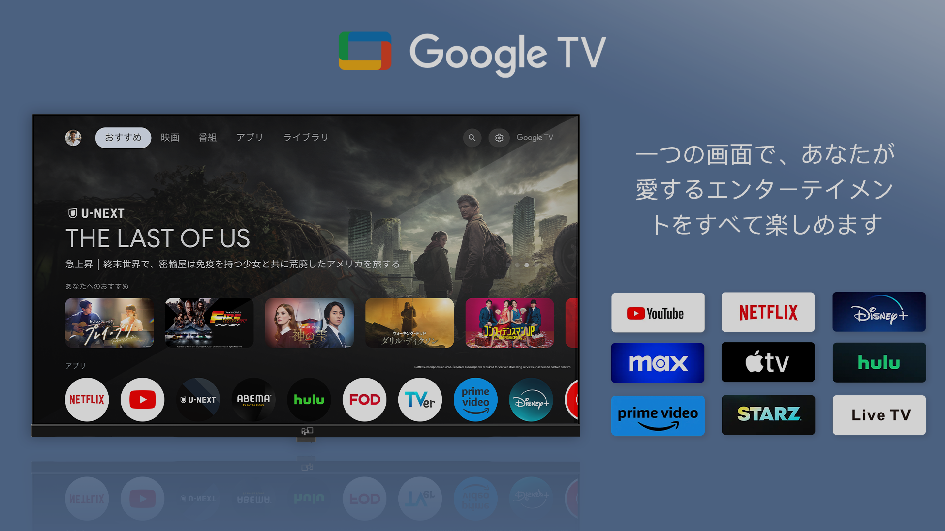 Amazon | FPD チューナーレステレビ 32V型 720P Google TV ネット動画