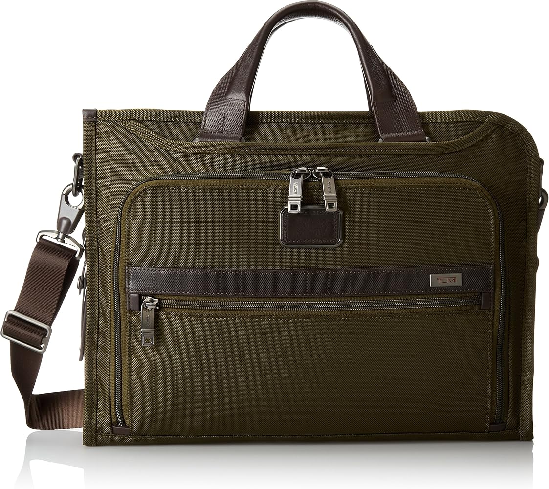 Amazon.com | Tumi Alpha 2 Slim Deluxe Portfolio, Olive, One Size