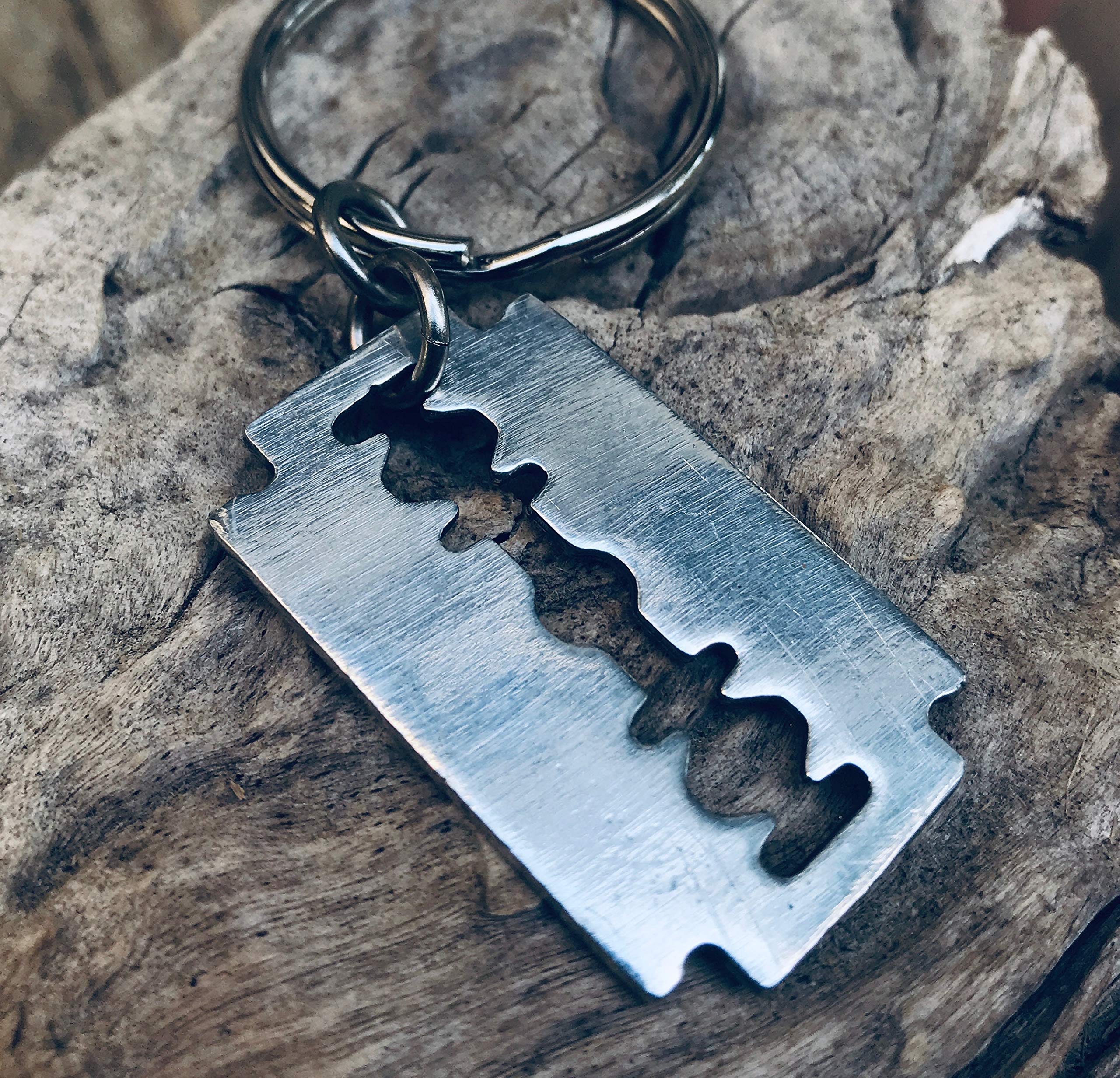 Amazon.co.jp: Trilogy Jewelry ピューター フェイク カミソリブレード