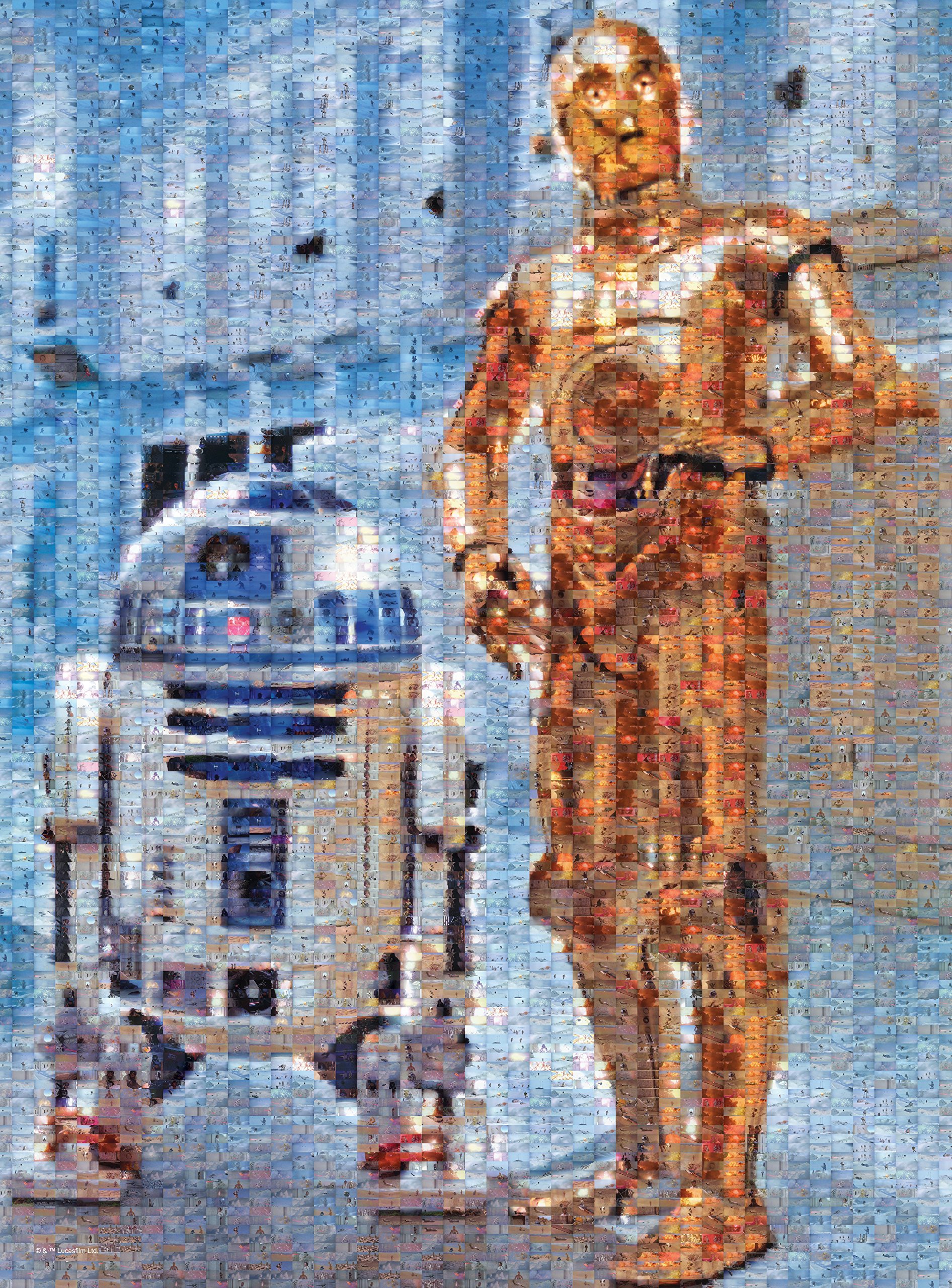 Amazon.com: Buffalo Games Star Wars Photomosaic: C 3PO and R2 D2