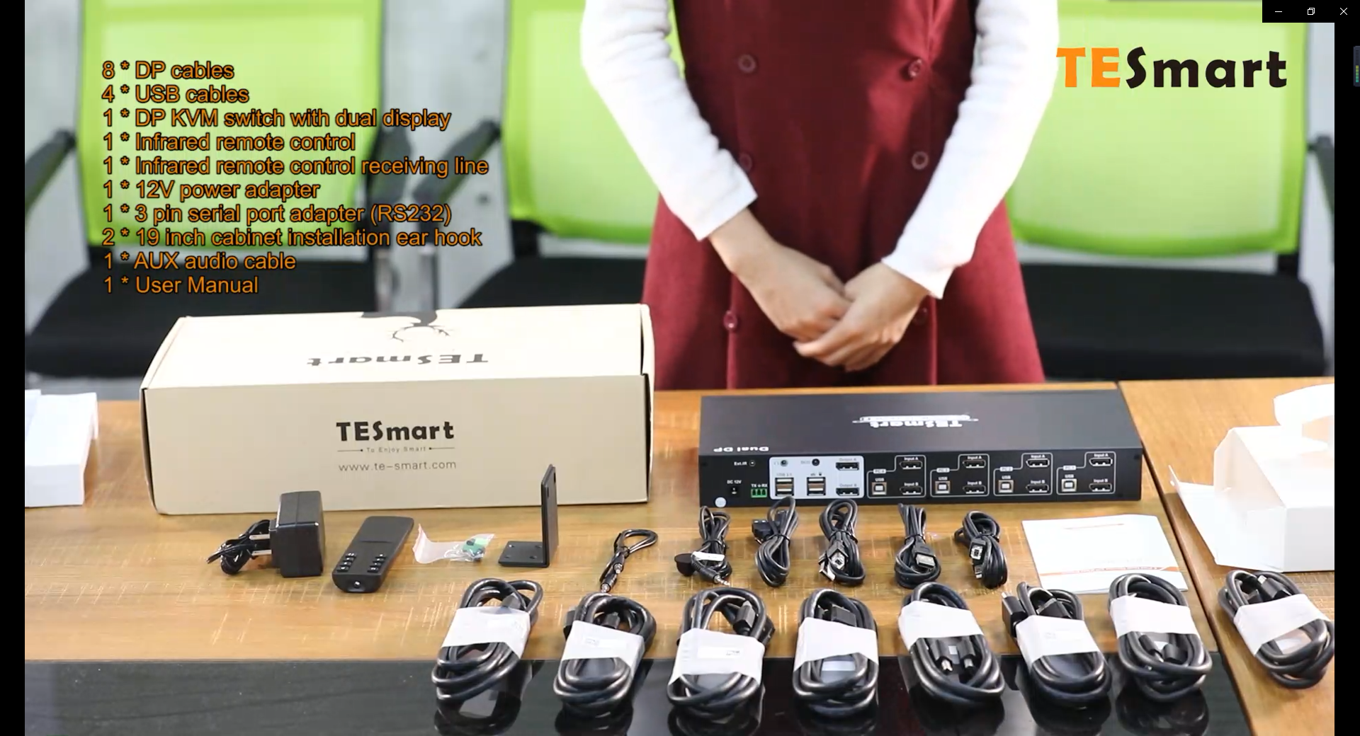 Amazon.com: TESmart 4 Port KVM Switch Dual Monitor DisplayPort, 4K