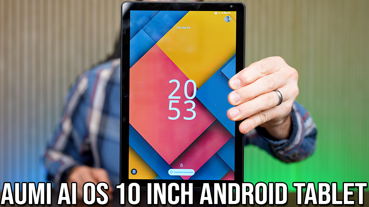 Watch Aumi AI MOS 10 Inch Octa-core Android Tablet on Amazon Live