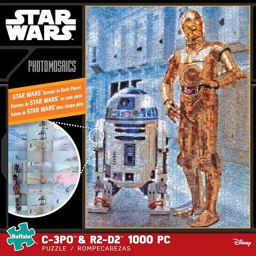 Amazon.com: Buffalo Games Star Wars Photomosaic: C 3PO and R2 D2