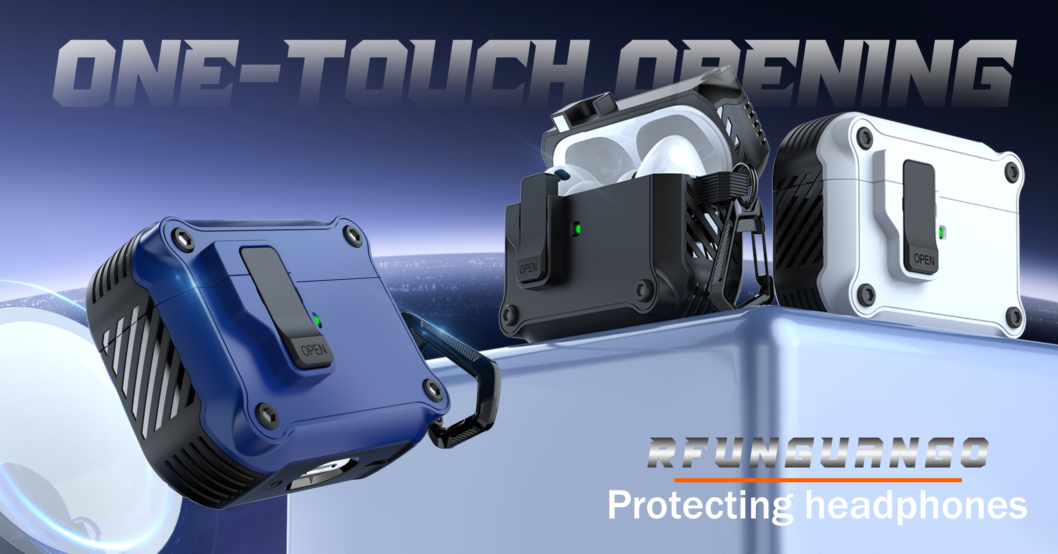 Amazon | RFUNGUANGO AirPods Pro 第 2/1 世代ケースカバー 安全な