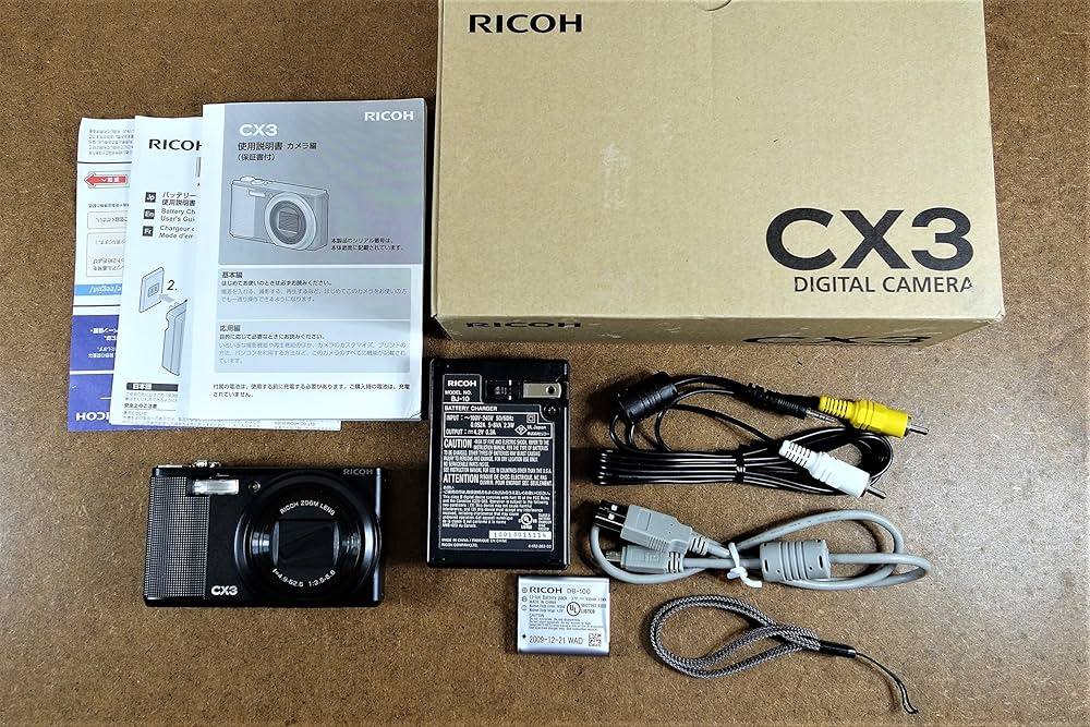 Amazon.co.jp: RICOH CX3 Digital Camera Black CX3BK : Electronics