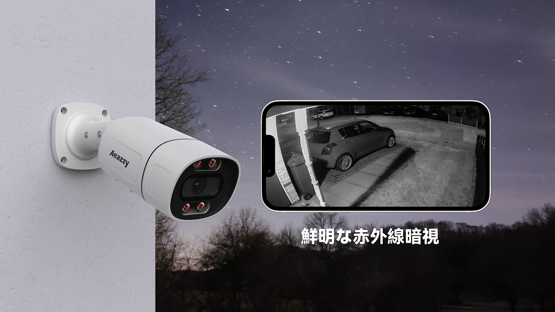 Amazon.co.jp: 【4K/800万画素・双方向通話・3TB HDD内蔵】防犯カメラ