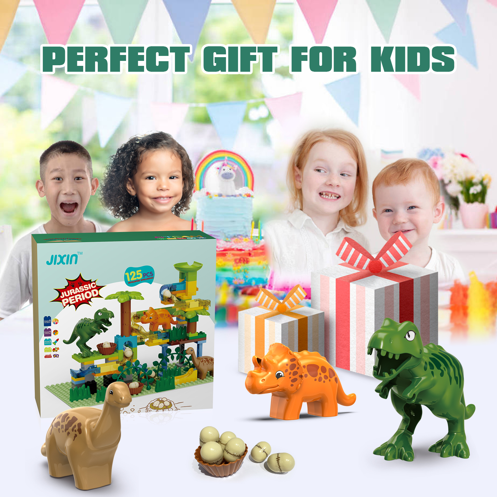 Amazon.com: JIXIn Dinosaur Marble Runs for Kids 4-8 - Building