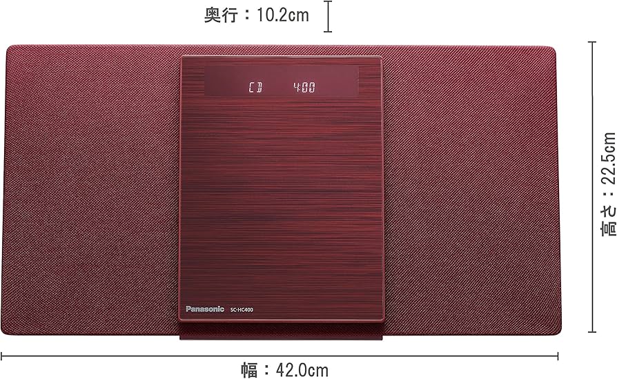 Amazon.co.jp: パナソニック ミニコンポ Bluetooth対応 レッド SC