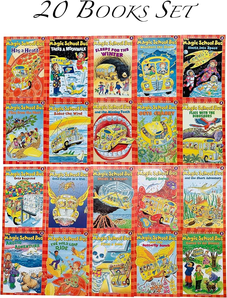 Magic School Bus 20 books box set, Science Reader Box 1 & 2