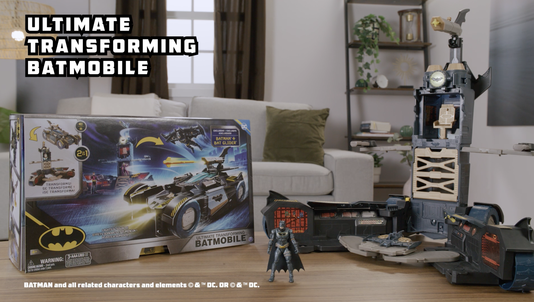 Amazon.com: DC Comics Batman, Ultimate Transforming Batmobile