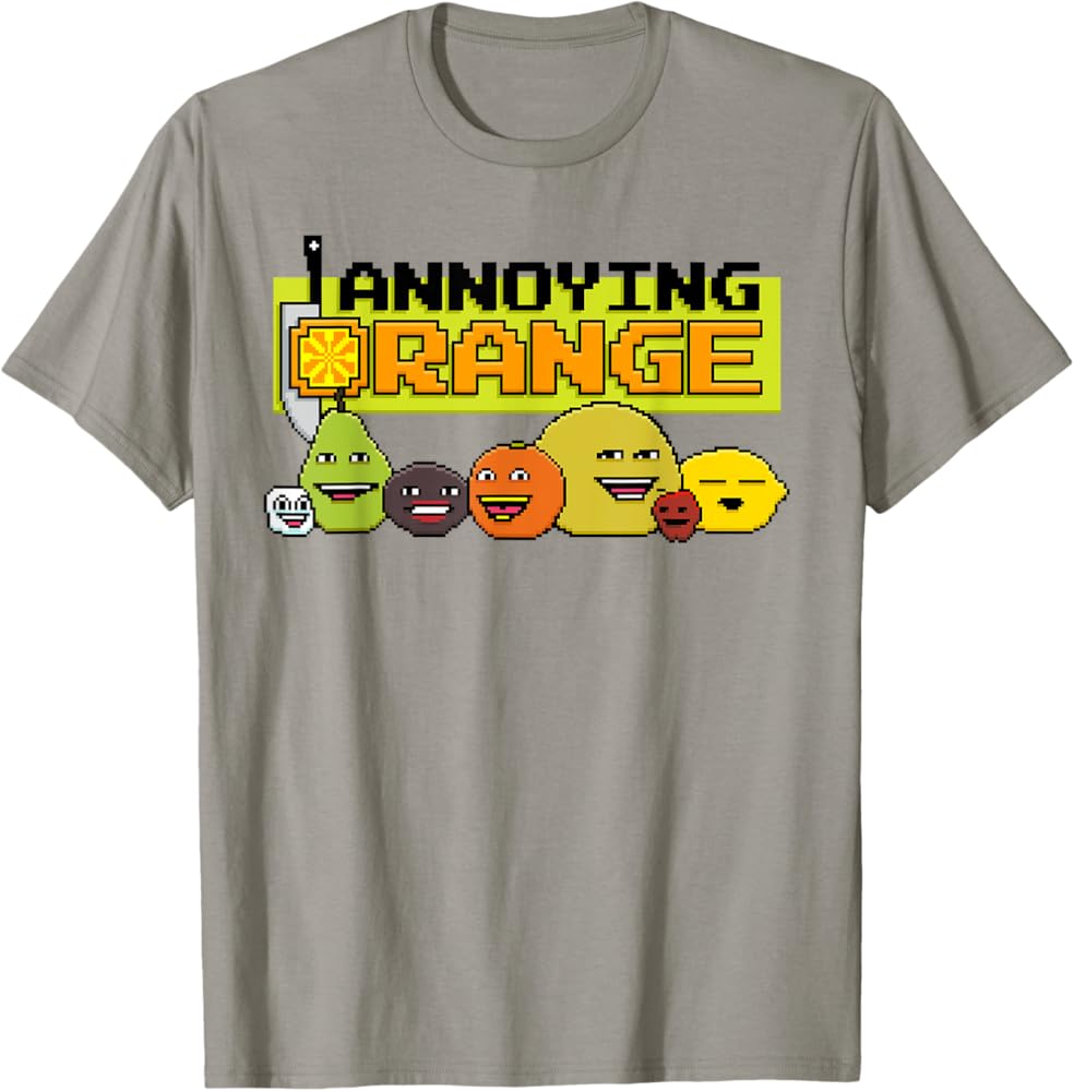 Amazon.com: Annoying Orange 8-Bit Video Game Style T-Shirt T-Shirt
