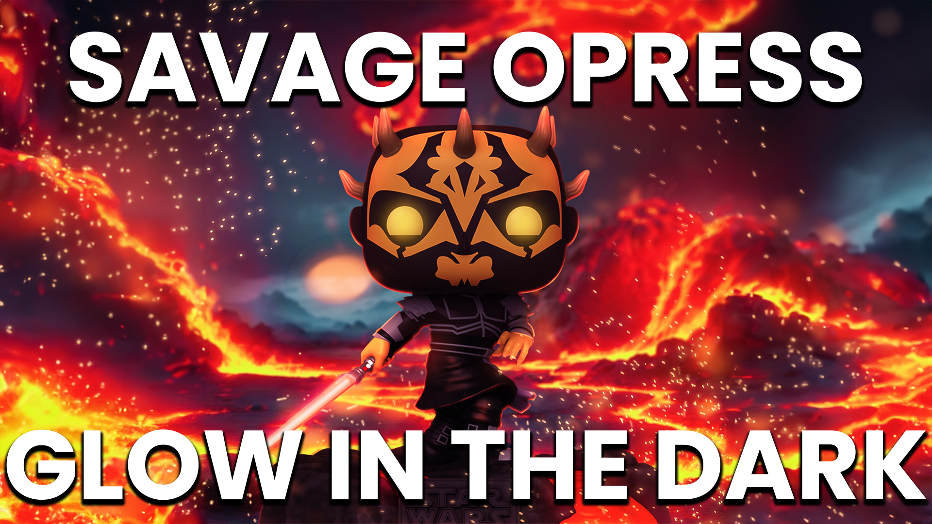 Funko Pop! Deluxe Star Wars - Red Saber Series: Savage Opress