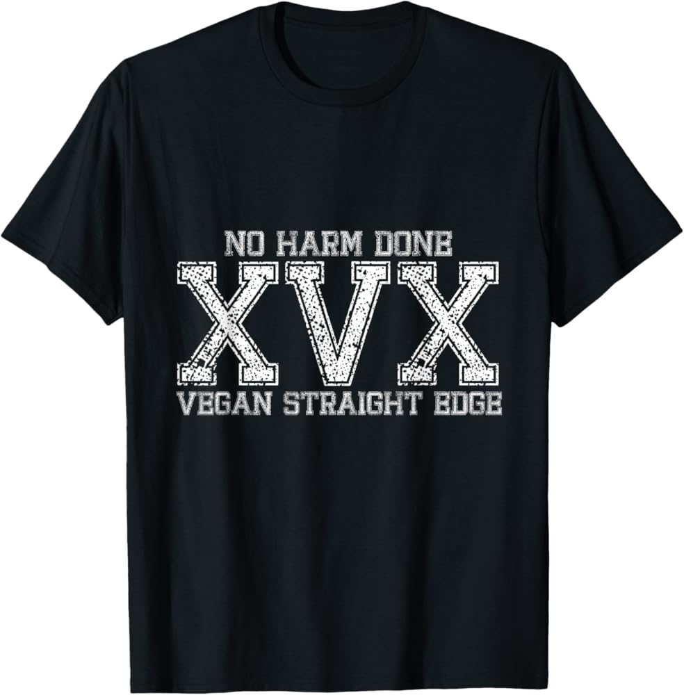 Amazon.com: No Harm Done | XVX | Vegan Straight Edge T-Shirt
