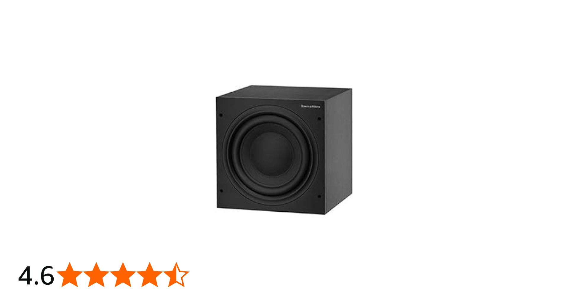 Amazon.co.jp: B&W サブウーファー(1台) マット・ブラック ASW608/MB