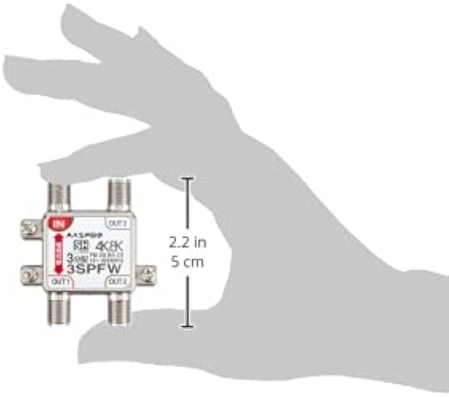 Amazon | マスプロ電工 4K8K衛星放送(3224MHz)対応 3分配器 1端子電流