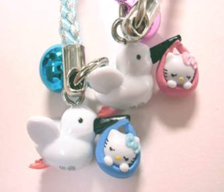 Amazon | ビッグスター ハローキティ こうのとりキティ 根付け