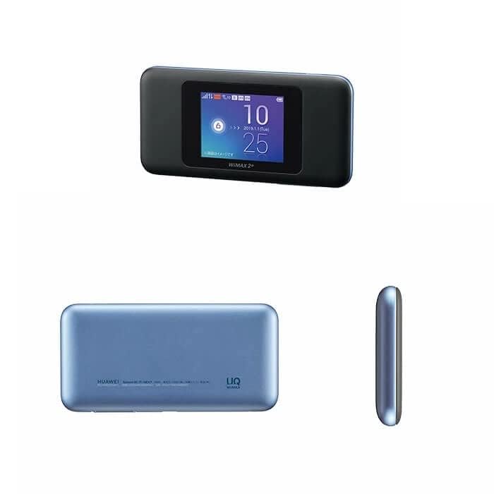 Amazon | 【au版】Speed Wi-Fi NEXT W06 HWD37SKA ブラック×ブルー