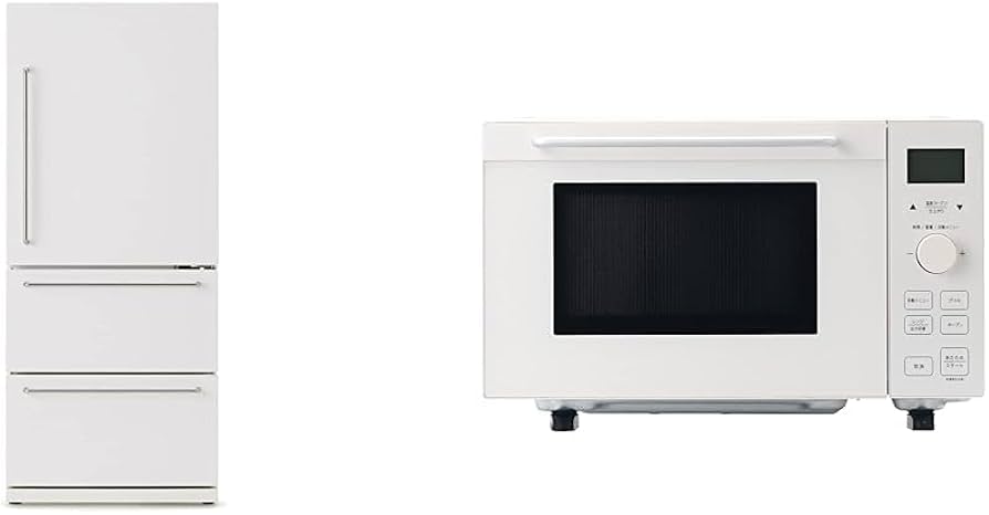 Amazon | 【セット買い】無印良品 冷蔵庫 272L 白 幅60.0×奥行65.7×高