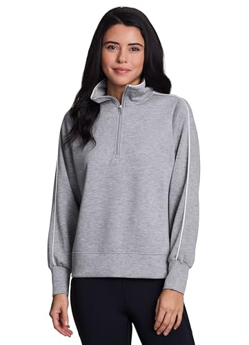 RBX Active Sporty 1/4 Zip Luxe Athleisure Sweatshirt for Women