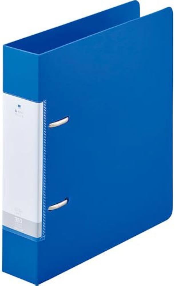 Amazon | リヒトラブ Dリング2穴ファイル 青A5縦背幅46mm 10冊 | D型