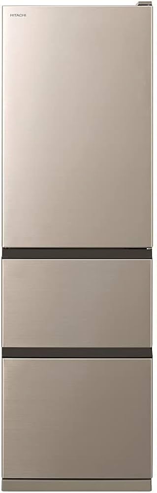 Amazon.co.jp: 日立 冷蔵庫 幅54cm 315L シャンパン R-V32NV N 3ドア