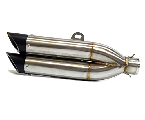 Amazon | 汎用 スラッシュカットサイレンサー スリップオンマフラー