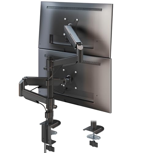 ACCURTEK 2画面モニターアーム ガス式 最大57インチ 耐荷重27kg Amazon