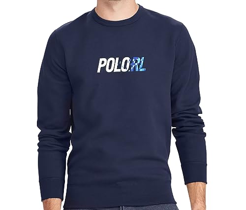 POLO RALPH LAUREN Men's Double Knit Crewneck Sweatshirt Digi Font