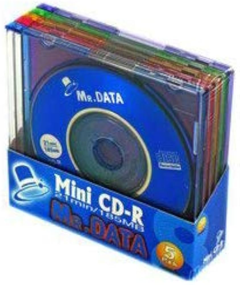 Amazon.co.jp: MR.DATA 8cm CD-R カラーMIX 5枚 CMC Mini CD-R21(MIX