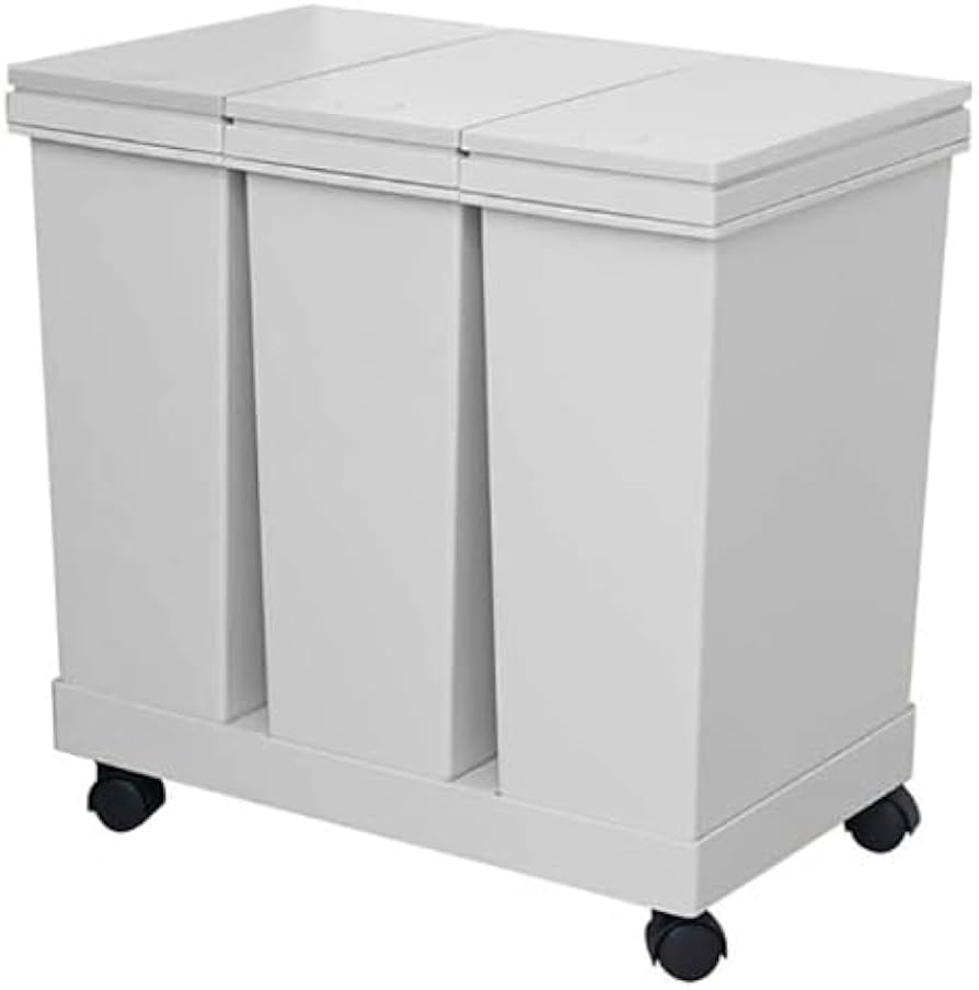 Amazon｜ニトリ 横型3分別 プッシュペール ワゴン 60L NITORI 8450983