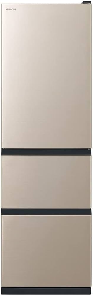 Amazon | 日立 冷蔵庫 幅54cm 315L ライトゴールド R-V32SVL N 3ドア