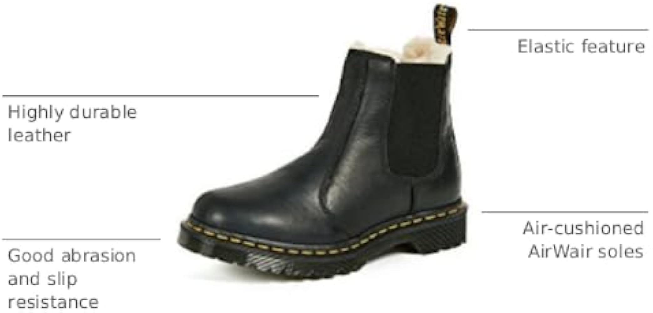Amazon.com: Dr. Martens Unisex 2976 Smooth Leather Chelsea Boot