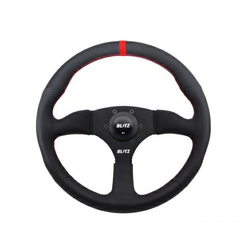 Amazon.co.jp: BLITZ ステアリング セミディープ ブラック レザー 35