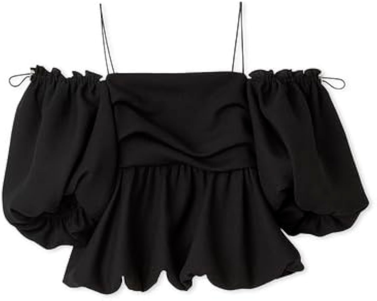 Amazon | [フレイ アイディー] 3WAYオフショルパフスリーブブラウス