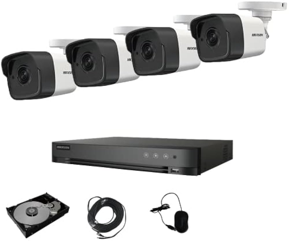 Amazon.co.jp: HIKVISION (ハイクビジョン) 500万画素 防犯カメラ 4台