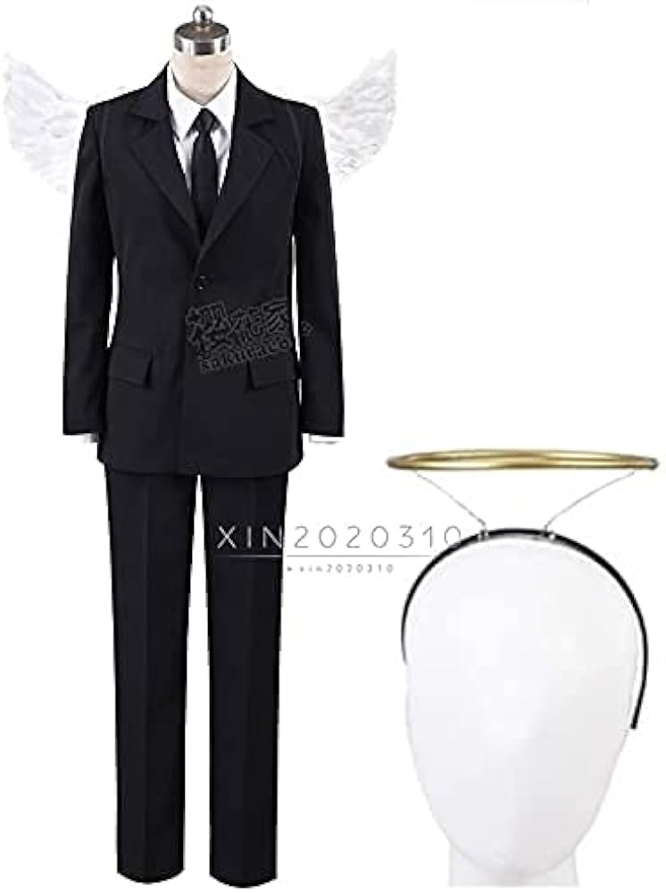 Amazon.co.jp: [UD] チェンソーマン 天使の悪魔 コスプレ衣装+羽+髪