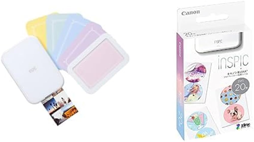 Amazon.co.jp: 【2点セット】Canon スマホ専用ミニフォトプリンター