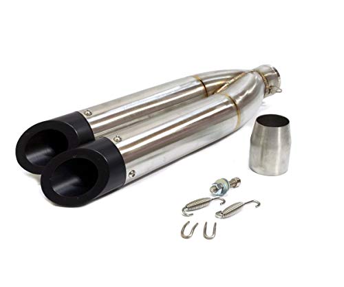 Amazon | 汎用 スラッシュカットサイレンサー スリップオンマフラー