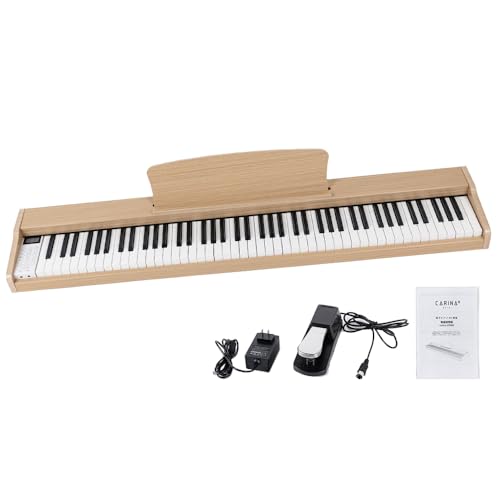 Amazon | Carina 電子ピアノ 88鍵盤 キーボード 木製デザイン MIDI対応