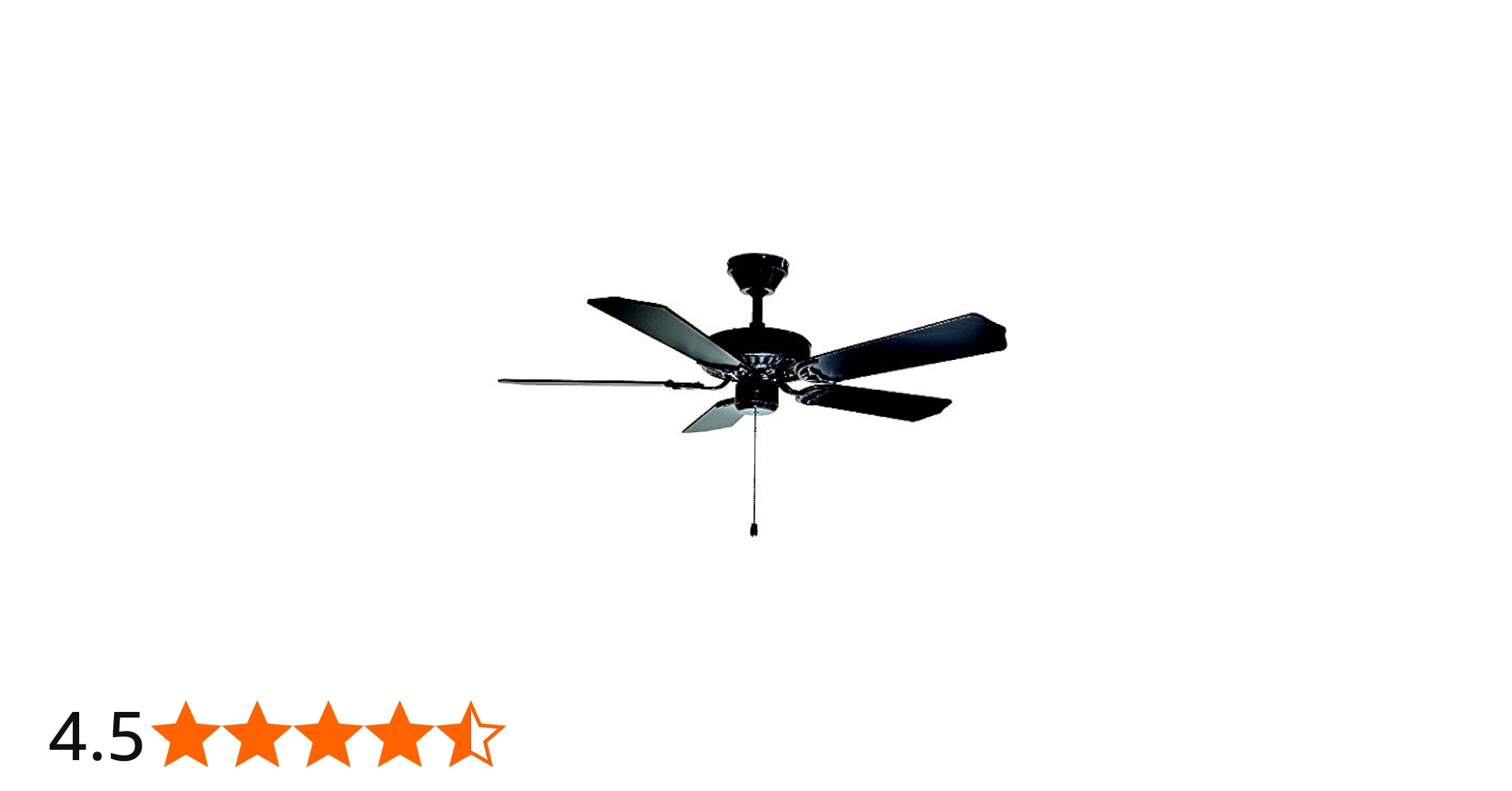 Amazon.co.jp: 東京メタル シーリングファン 黒 TKM-42BLACK5 : Home