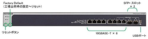 Amazon | 【メーカ生産終了品】NETGEAR スイッチングハブ 10ギガ 8