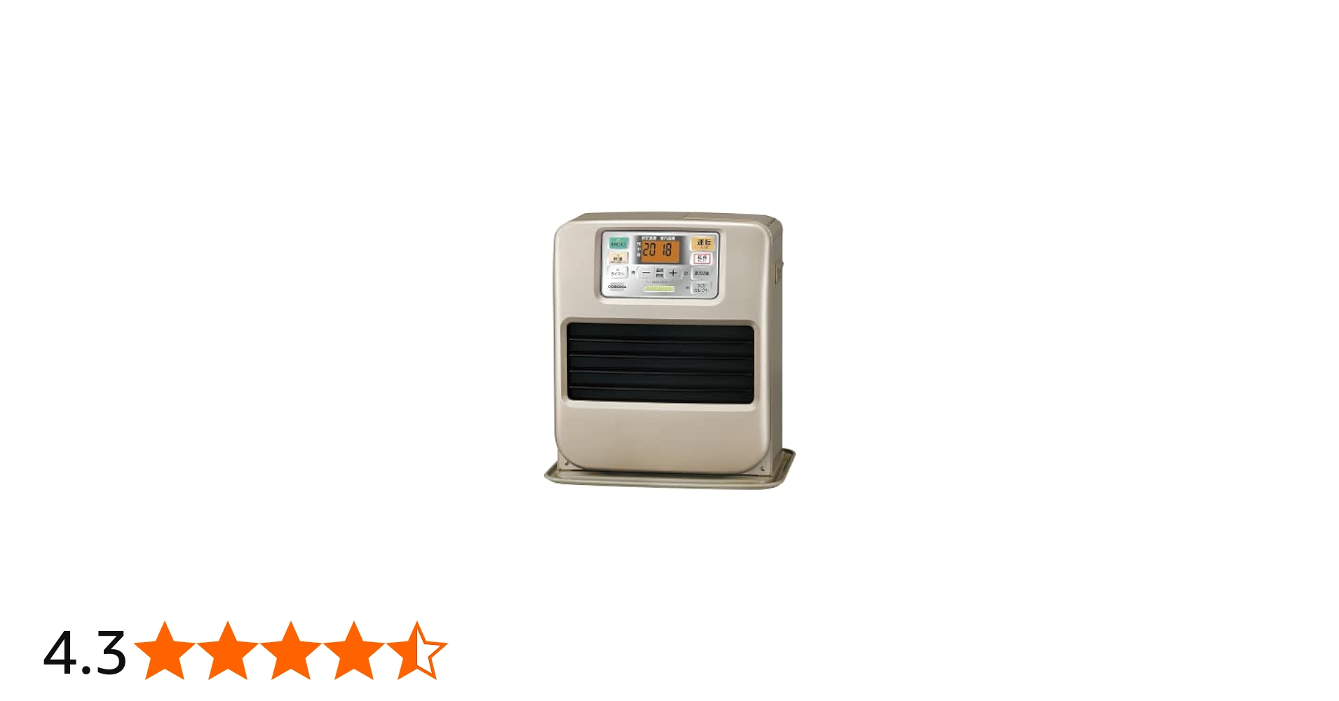 Amazon | コロナ：石油ファンヒーター（リモコン付）(シャンパン