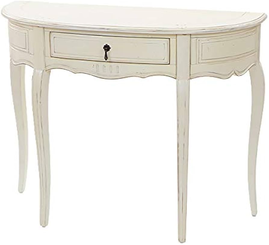 Amazon｜アンティーク調 コンソールテーブル ハーフムーン 半円