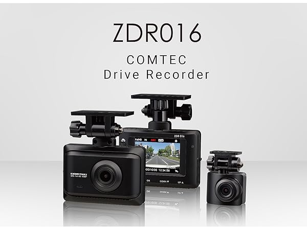 Amazon | コムテック 車用 前後2カメラ ドライブレコーダー ZDR016