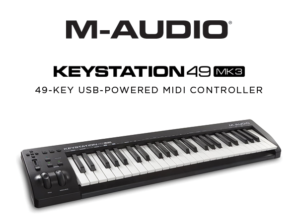 Amazon.com: M-AUDIO Keystation 49 MK3 - Synth Action 49 Key USB