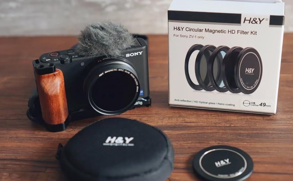 Amazon | H&Y フィルターセット Sony ZV-1 Kit マグネット式 49mm ZV-1