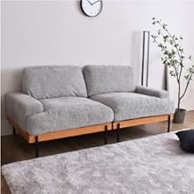 Amazon｜VENTOTA 1人掛けソファ ユニットソファ ソファ フェザー 羽毛