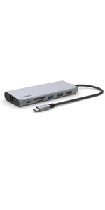 Amazon.co.jp: Belkin 7 in 1 USB-C 2.5Gbps イーサネットハブ USB-C